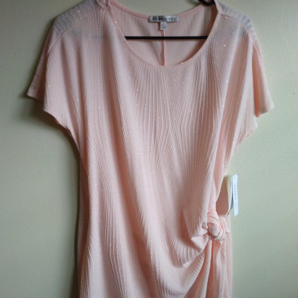NWT Pink, Sparkly Dress. Size L, Robbie Bee.